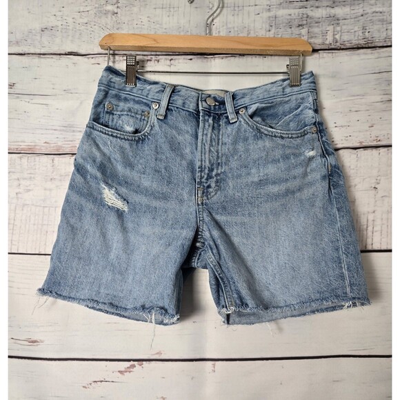 Everlane Pants - Everlane Womens Shorts Size 25 The Denim Short Organic Cotton Distressed